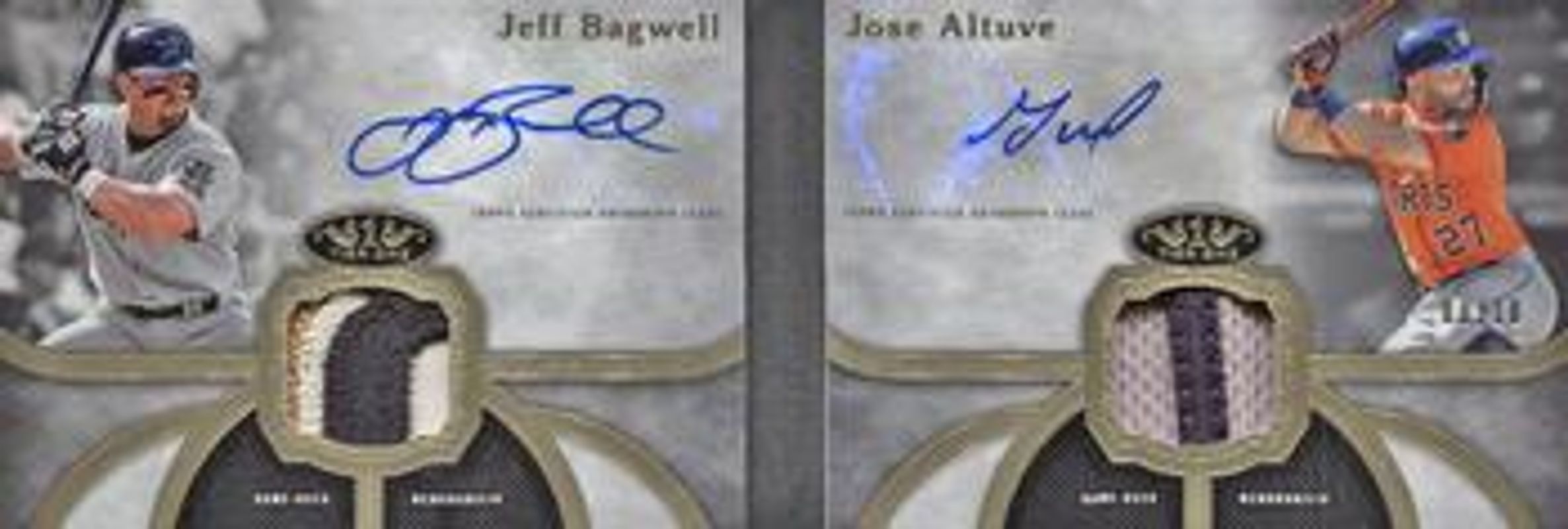 Jose Altuve 2020 Topps Tier One #DATR-BA Dual Autographs Relic Book /10 RAW