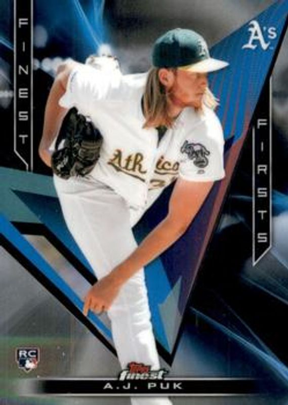 AJ Puk 2020 Topps Finest #FF-2 Firsts Rookie RAW