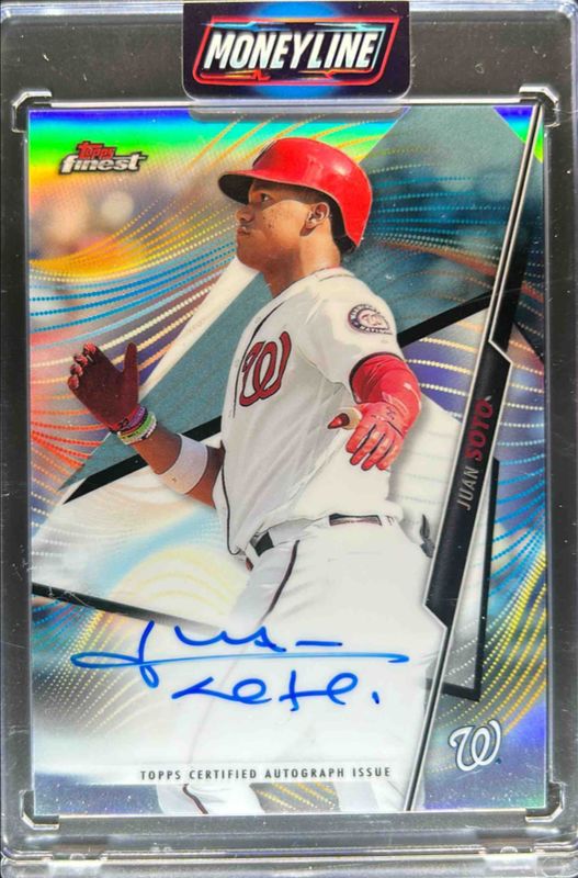 Juan Soto 2020 Topps Finest #FA-JS Autographs RAW