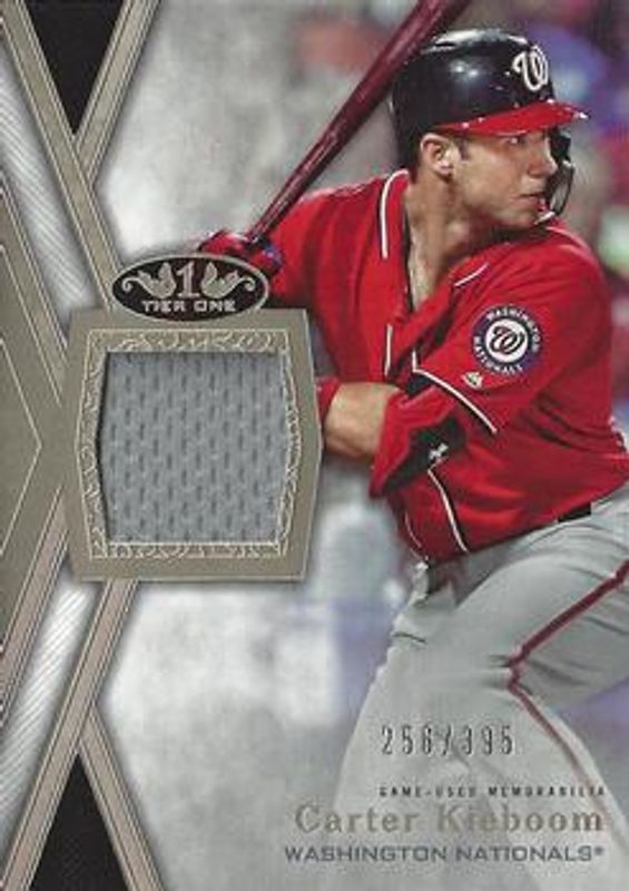 Carter Kieboom 2020 Topps Tier One #T1R-CKI Relics /395 RAW