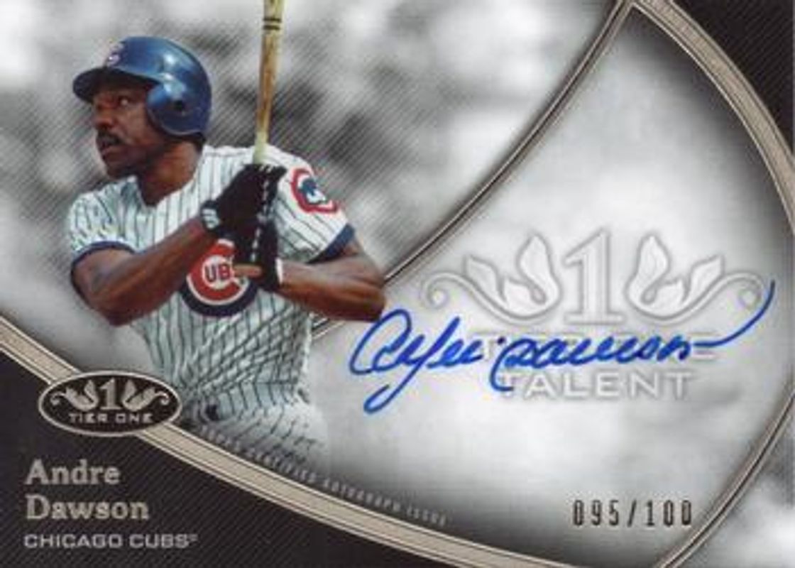 Andre Dawson 2020 Topps Tier One #T1TA-ADA Talent Autographs /100 RAW