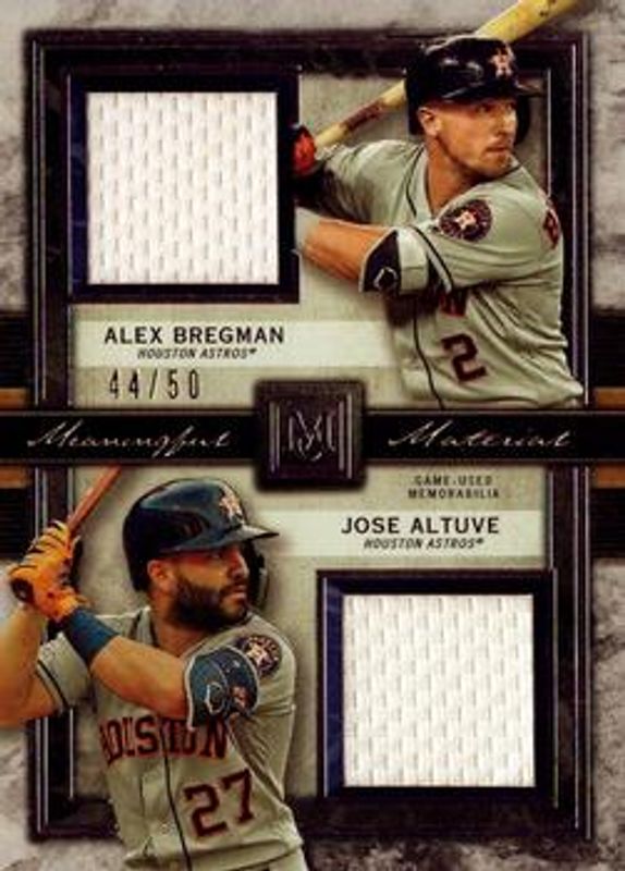 Jose Altuve 2020 Topps Museum Collection #DMR-BAL Dual Meaningful Materials Relics /50 RAW