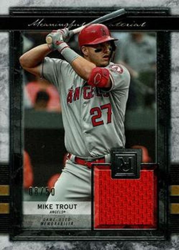 Mike Trout 2020 Topps Museum Collection #MMR-MT1 Meaningful Material Relics /50 RAW