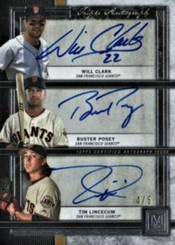 2020 Topps Museum Collection #TA-CPL Triple Autographs /5