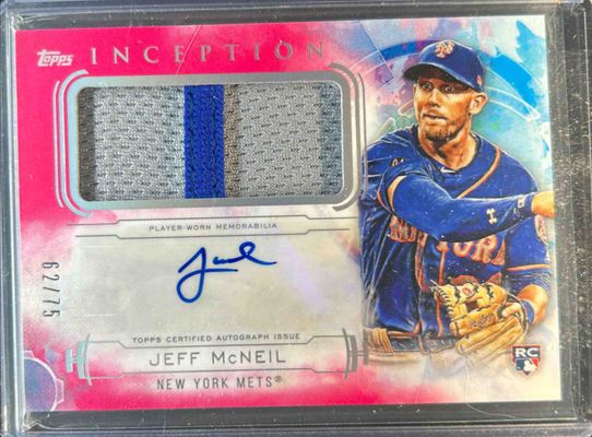 2020 Topps Inception #IAP-JM Autographs Patch - Magenta /75