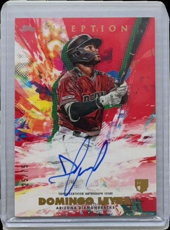 Domingo Leyba 2020 Topps Inception #RESA-DL Rookies & Emerging Stars Autographs - Red /75 RAW