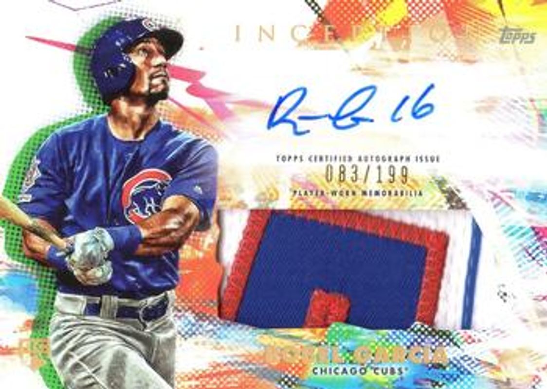 Robel Garcia 2020 Topps Inception #IAP-RG Autographs Patch /155 Rookie RAW