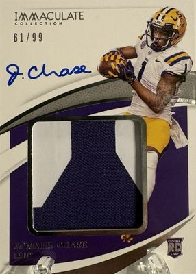 2021 Immaculate #PPA-JC Premium Rookie Patch Autographs (/99)