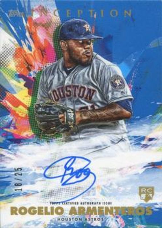 Rogelio Armenteros 2020 Topps Inception #RESA-RA Rookies & Emerging Stars Autographs - Blue /25 RAW
