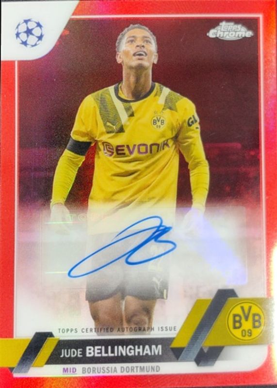 2022 Topps Chrome UEFA Club Competitions #CA-JB Autographs - Red Refractor /5