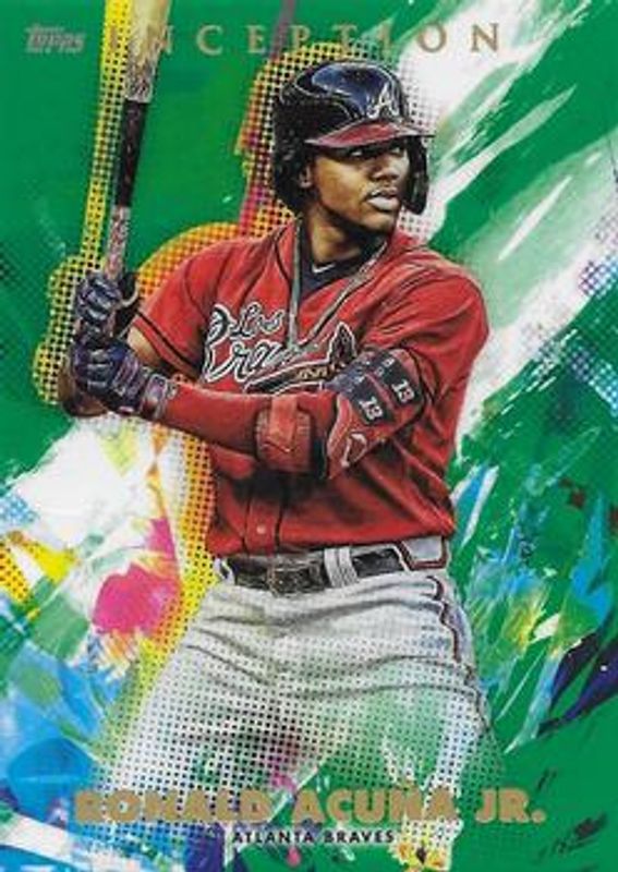 Ronald Acuna Jr. 2020 Topps Inception #1 Green RAW