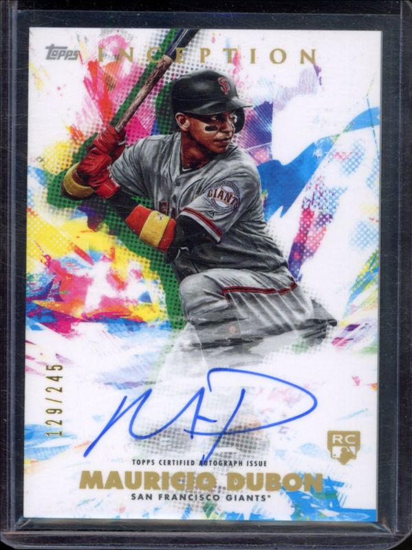 Mauricio Dubon 2020 Topps Inception #RESA-MD Rookies & Emerging Stars Autographs /245 RAW