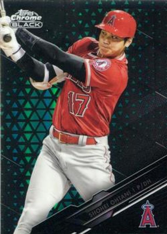 Shohei Ohtani 2020 Topps Chrome Black #14 Green /99 Price Guide