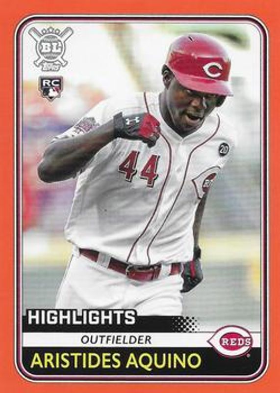 Aristides Aquino 2020 Topps Big League #298 Orange Rookie RAW