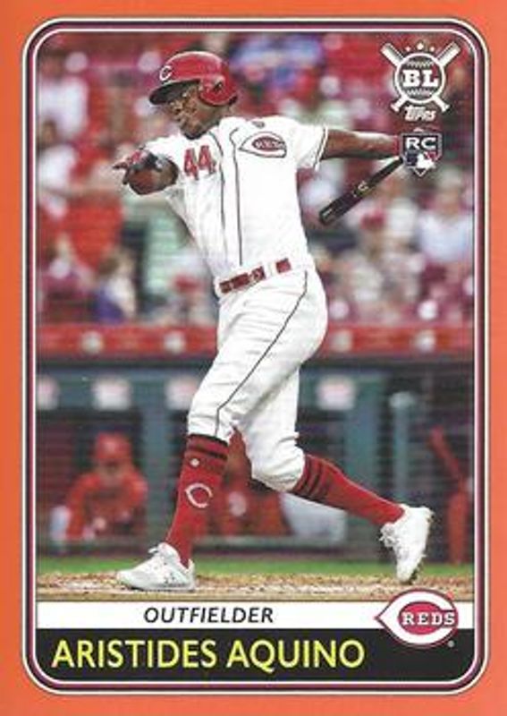 Aristides Aquino 2020 Topps Big League #107 Orange Rookie RAW