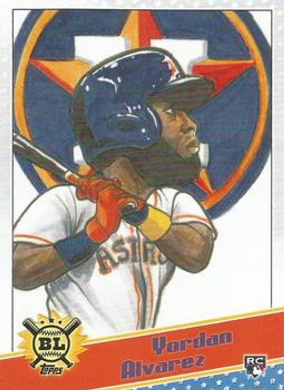 Yordan Alvarez 2020 Topps Big League #SCO-YA Star Caricature - Reproductions Rookie RAW