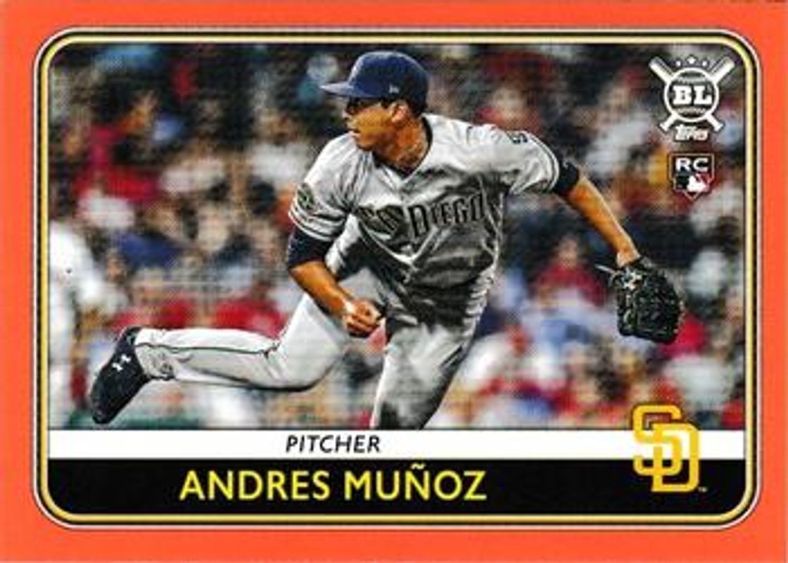Andres Munoz 2020 Topps Big League #110 Orange RAW