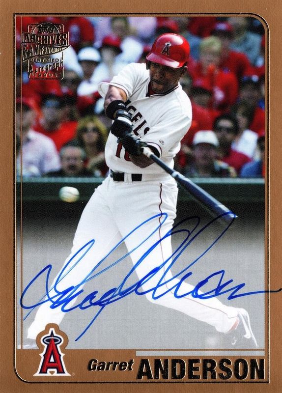 2020 Topps Archives #FFA-GA Fan Favorites Autographs - Gold Foil /1