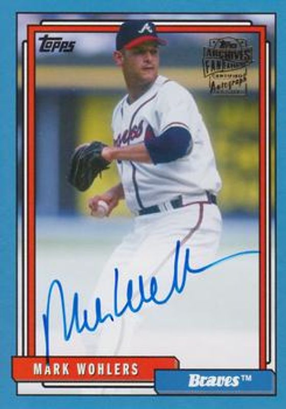 2020 Topps Archives #FFA-MW Fan Favorites Autographs - Blue /25