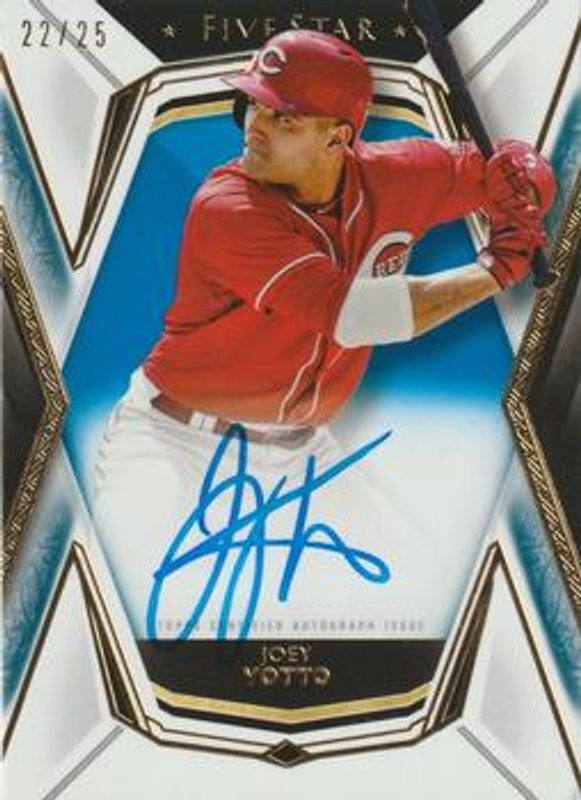 Joey Votto 2019 Topps Five Star #FSA-JV Blue /25 RAW