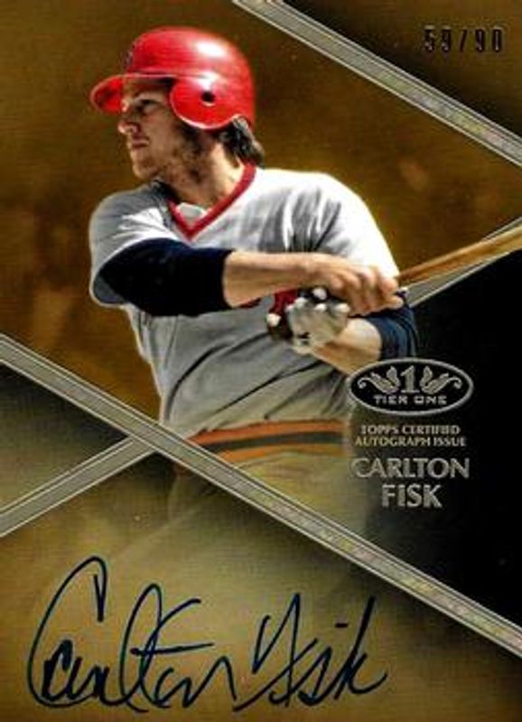 Carlton Fisk 2019 Topps Tier One #T1A-CF Base /90 RAW