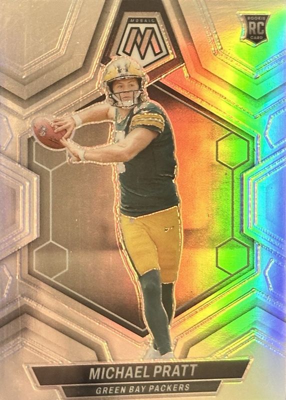 Michael Pratt 2024 Mosaic #400 Silver Rookie RAW