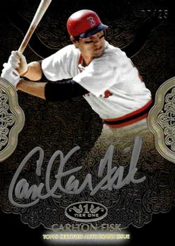 Carlton Fisk 2019 Topps Tier One #PPA-CF Prime Performers Autographs - Silver Ink /10 RAW