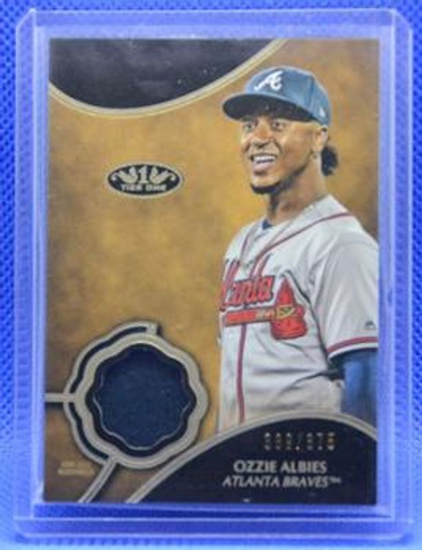 Ozzie Albies 2019 Topps Tier One #T1R-OA Relics /375 RAW