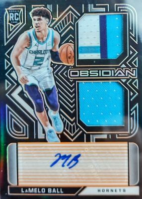 2020 Obsidian #RJI-LMB Rookie Jersey Ink - Electric Etch Orange /25