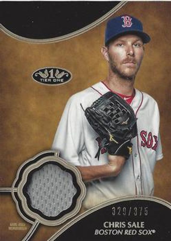 Chris Sale 2019 Topps Tier One #T1R-CS Relics /375 RAW