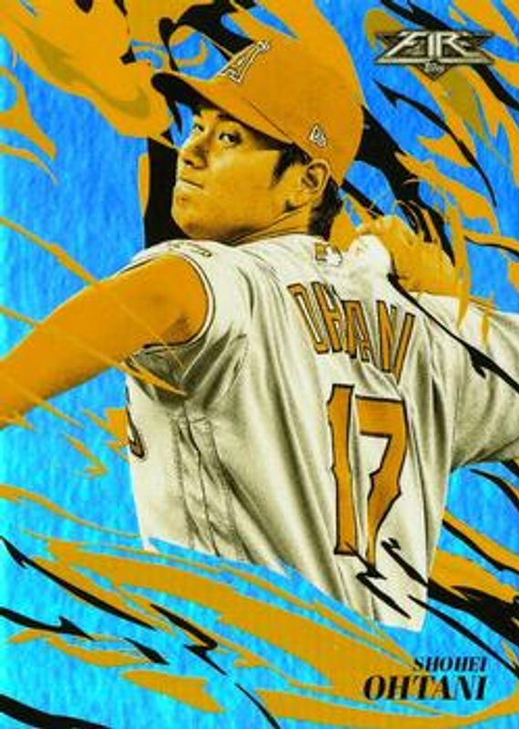 Shohei Ohtani 2019 Topps Fire #FT-1 Flamethrowers - Gold Minted RAW
