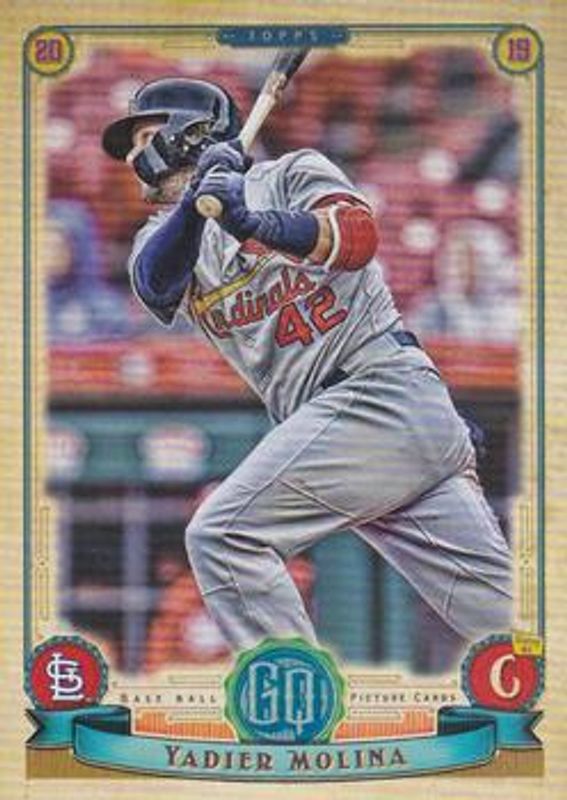 Yadier Molina 2019 Topps Gypsy Queen #6b Base RAW