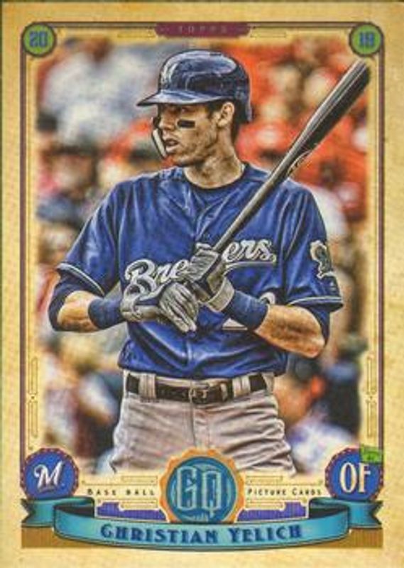 Christian Yelich 2019 Topps Gypsy Queen #99 Base RAW