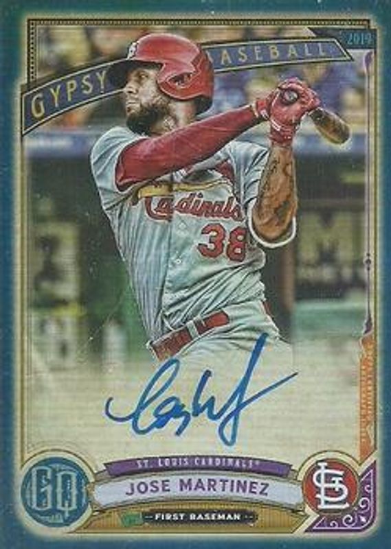 Jose Martinez 2019 Topps Gypsy Queen #GQA-JM Autographs - Indigo /150 RAW