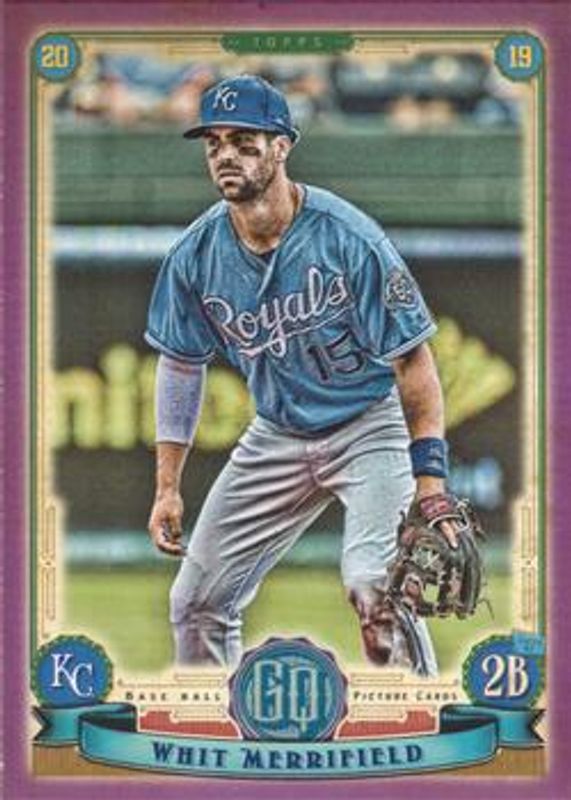 Whit Merrifield 2019 Topps Gypsy Queen #82 Purple RAW