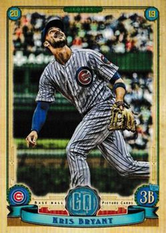Kris Bryant 2019 Topps Gypsy Queen #100 Bazooka Back RAW