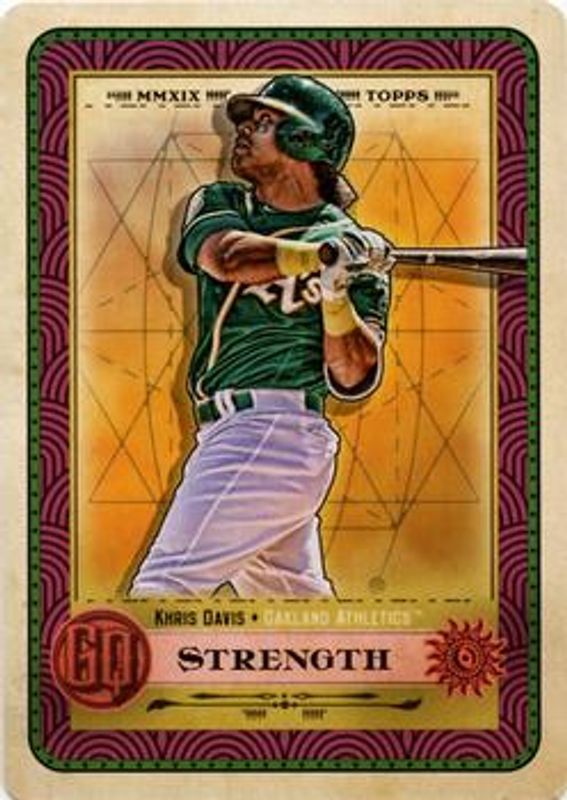 Khris Davis 2019 Topps Gypsy Queen #TOTD16 Tarot of the Diamond RAW