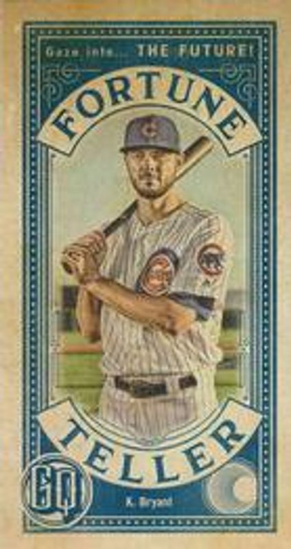 Kris Bryant 2019 Topps Gypsy Queen #FTM-KB Fortune Teller Minis - Indigo /250 RAW