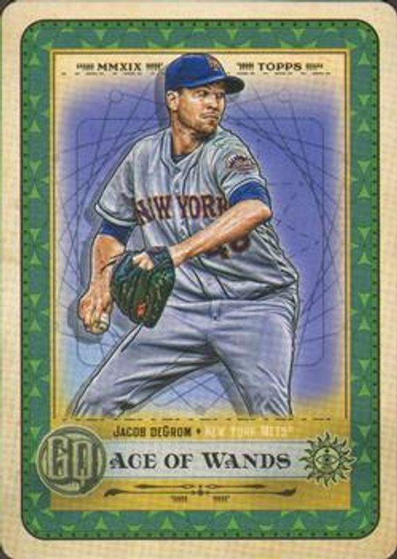Jacob deGrom 2019 Topps Gypsy Queen #TOTD10 Tarot of the Diamond RAW