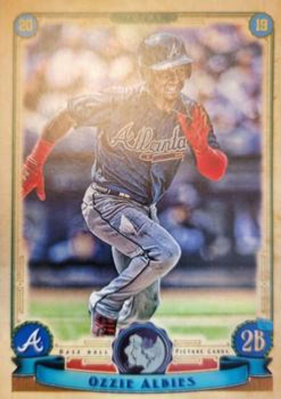 Ozzie Albies 2019 Topps Gypsy Queen #104 GQ Logo Swap RAW