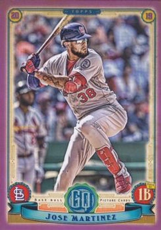 Jose Martinez 2019 Topps Gypsy Queen #266 Purple RAW