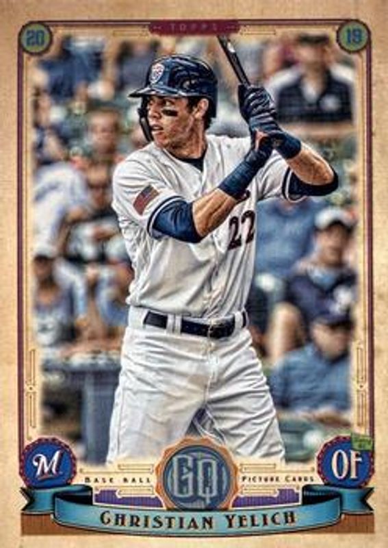 Christian Yelich 2019 Topps Gypsy Queen #99b Base RAW