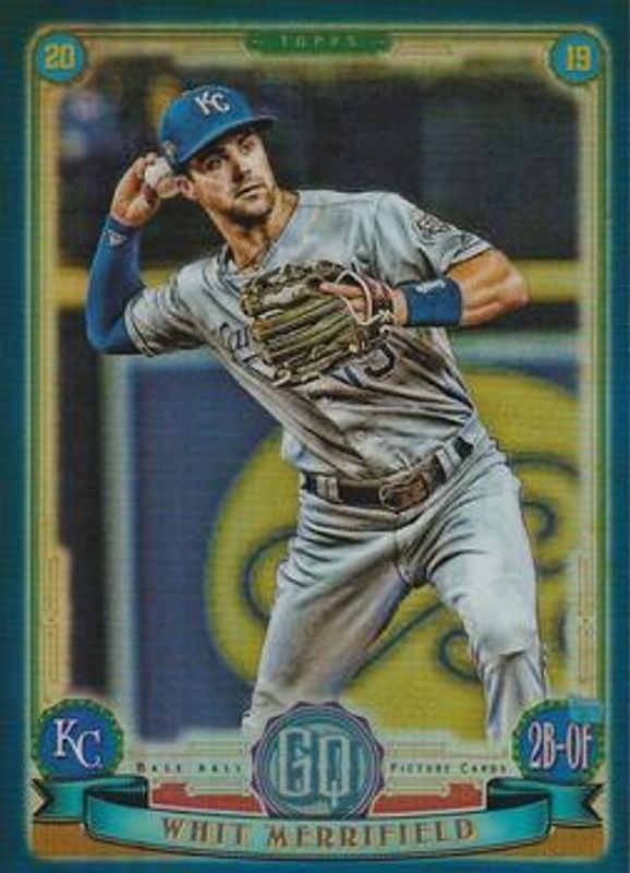 Whit Merrifield 2019 Topps Gypsy Queen #82 Chrome Box Topper - Indigo /150 RAW