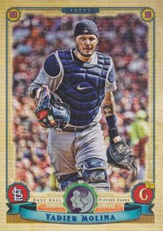 Yadier Molina 2019 Topps Gypsy Queen #6 GQ Logo Swap RAW