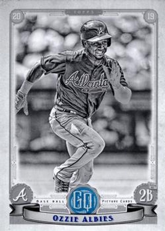 Ozzie Albies 2019 Topps Gypsy Queen #104 Black & White /50 RAW