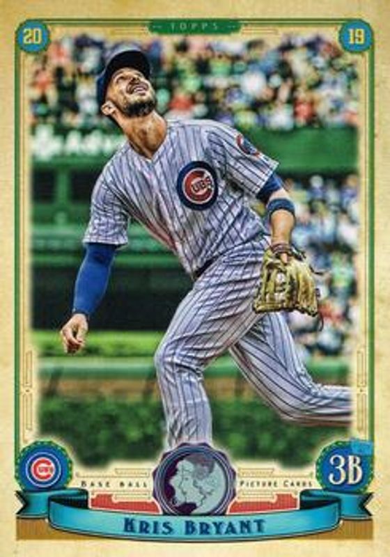 Kris Bryant 2019 Topps Gypsy Queen #100 GQ Logo Swap RAW