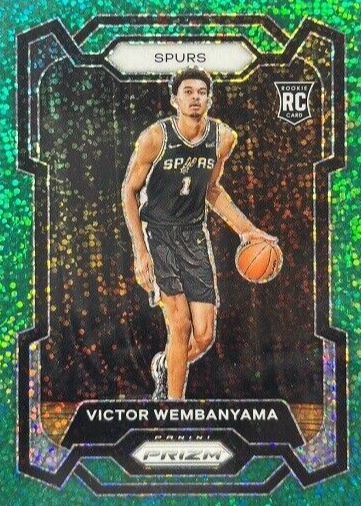 Victor Wembanyama 2023 Prizm #136 Green Sparkle /8 Price