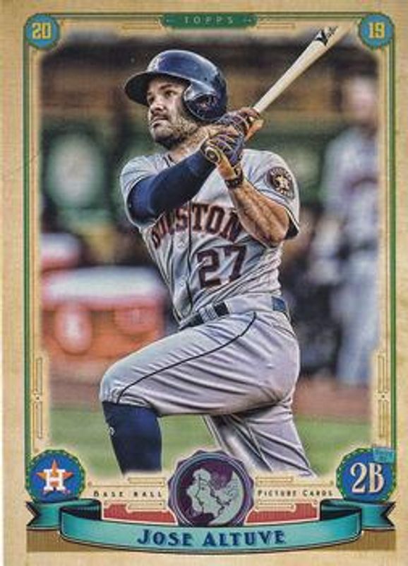 Jose Altuve 2019 Topps Gypsy Queen #166 GQ Logo Swap RAW