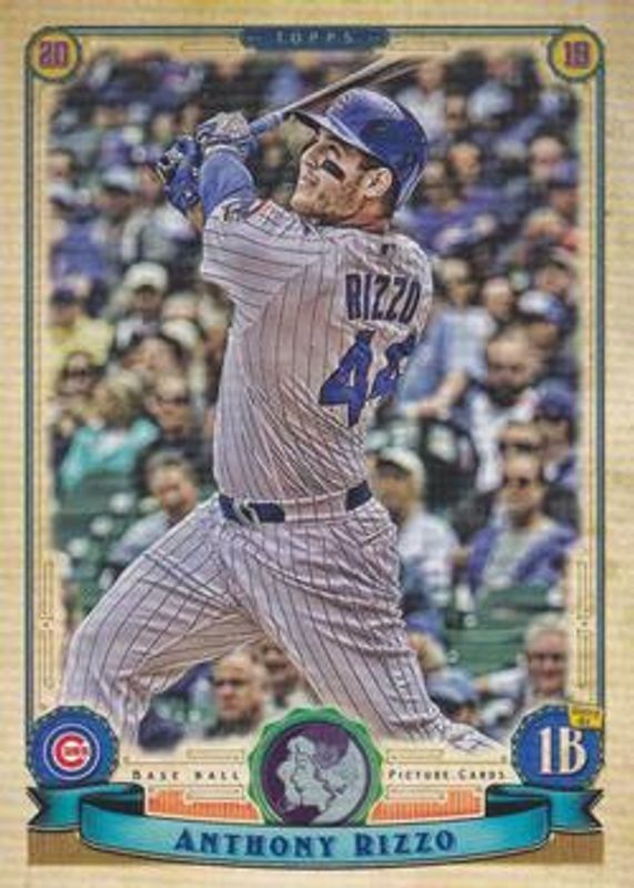 Anthony Rizzo 2019 Topps Gypsy Queen #32 GQ Logo Swap RAW