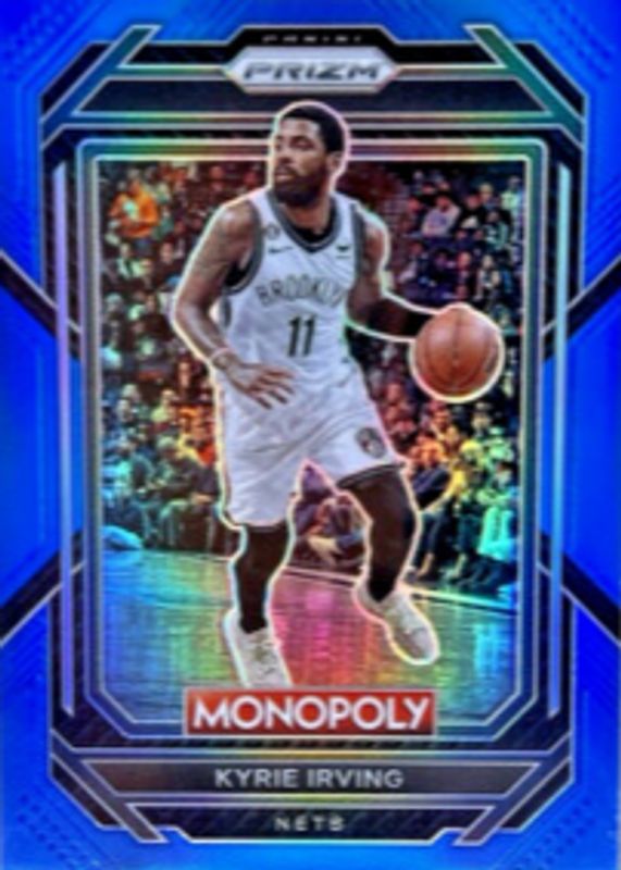 Kyrie Irving 2022 Prizm Monopoly #8 Boardwalk Blue /15 RAW